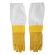 thumbnail image 1 of uds piel de oveja amarilla contra picadura de abeja hueco transpirable protección para manos guantes de apicultor equipo de herramientas de apicultura, 1 of 5