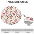 thumbnail image 6 of Pink and Blue Baseball Items Pattern Round Fitted Tablecloth with Elastic Edge,Dining Table Cover Waterproof,Outdoor Round Tablecloth for Camping,Dining,Indoor and Outdoor, 6 of 7