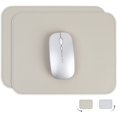 thumbnail image 1 of YSAGI Mouse Pads 2 Pack with Non-Slip, Ultra Thin Waterproof PVC Leather Mouse Pad,Stitched Edges,Works for Computers,, 1 of 5