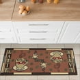 thumbnail image 6 of Ottomanson Non-Slip Rubberback Coffee Cups 2x5 Kitchen Runner Rug, 20" x 59", Dark Orange, 6 of 8