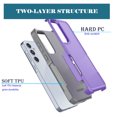 thumbnail image 3 of Njjex for Samsung Galaxy A35 5G 6.6" Phone Case,360 Full Body Shockproof Heavy Duty Protection With Tempered Glass Screen Protector Case Cover for Galaxy A35 5G (Purple), 3 of 6