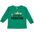 thumbnail image 3 of Inktastic Grandpa's Princess Crown and Flowers Girls Long Sleeve Toddler T-Shirt, 3 of 5