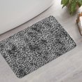 thumbnail image 2 of Black and Tan Leopard Print Bathroom Rugs Mat,Non Slip Microfiber Bathroom Rug,Rubber Backing,Soft Bathroom Mats for Bathroom Floor,Tub and Shower,17x27in(43x68cm), 2 of 5