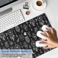 thumbnail image 4 of Long Mouse Pads for Desk,Black White Gothic Dreamcatcher Owl Skull Desk Mats on Top Of Desks, Desk Mouse Pad Extra Large with 3mm Non-Slip Base and Stitched Edge for Gaming,Work,Home 31.5"x11.8", 4 of 5