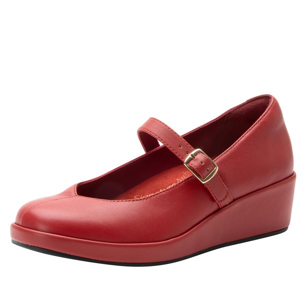Zapatos Alegria Haylo Ruby Mary Jane con cuña antideslizantes