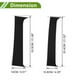 thumbnail image 4 of Moldura de ventana del pilar de la puerta Unique Bargains para Chevy Suburban 2007-2013 Negro Frontal Izquierda Derecha Sticker Antirrayaduras Cubierta de postes de pilar 4 Pcs, 4 of 7