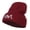 Maroon, variant on Halloween Howl Embroidered Long Beanie - Maroon OSFM