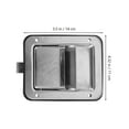thumbnail image 2 of HEALEEP Toolbox Handle Latch Stainless Steel Impact Resistance For Trailers 1Set, 2 of 8