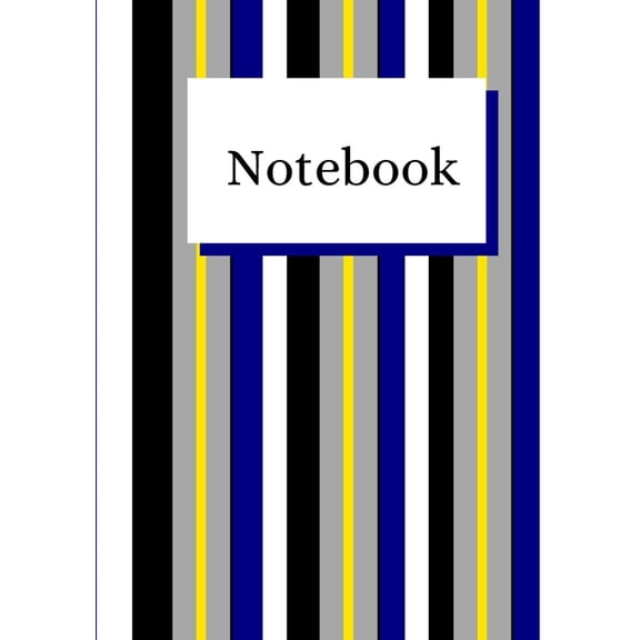Notebook: Stripes and lined interior for notes., (Paperback)