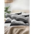 thumbnail image 3 of Waterproof Outdoor Throw Pillows with Inserts 12"x20", Grey Ombre Soft Decorative Pillowcases for Couch Bedroom, Modern Geometric Moire Abstract Art Pillow Covers for Sofa Living Room, 3 of 8