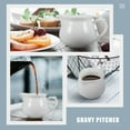 thumbnail image 2 of EeaseCA Sauce Container Sauce Boat Ceramic Milk Sauce Cup Ceramic Gravy Boat Gravy Container, 2 of 7