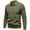 Army Green, variant on Dolkfu Button Sweater Men Solid Green Classic Fit Sweater Mens Stretch Lapel Long Sleeve Pullover L