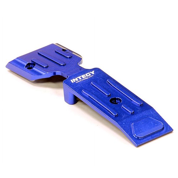 Integy RC Toy Model Hop-ups T4128BLUE Billet Machined Aluminum Front Mid Skid Plate 1/10 E-Revo & Revo 3.3