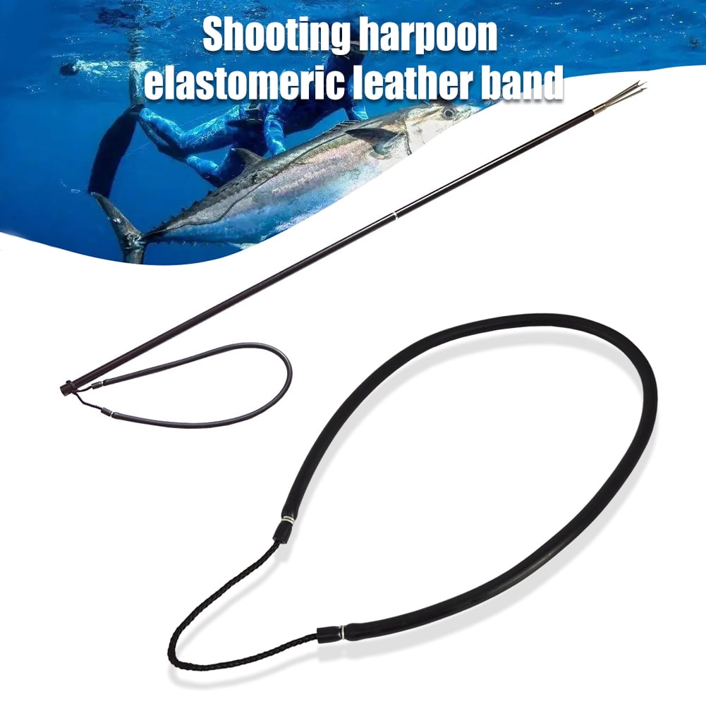 Yucurem Speargun Pole Rubber Fishing Hand For Harpoon Spearfishing Diving Diving Essentials (Black)