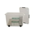 thumbnail image 3 of Advantus Rolling 15-Gal. Storage Box, Letter/Legal Files, 23.75" x 15.75" x 15.75", Clear, Each, 3 of 4