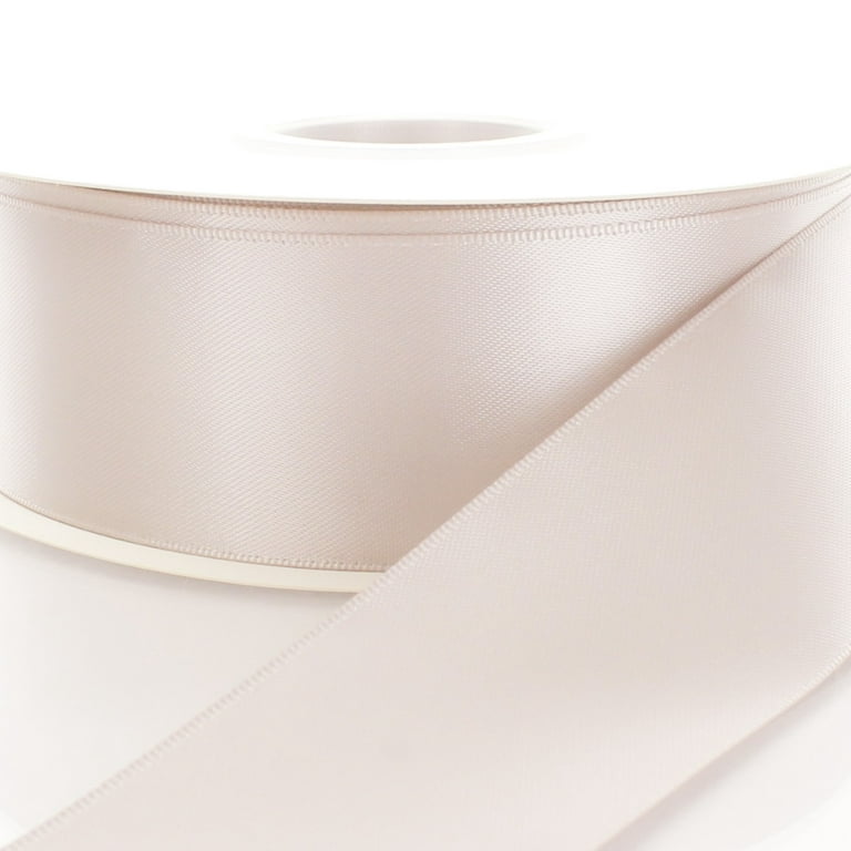 3 inch Cinnamon Rose Double Faced Satin Ribbon 100 Yards, Size: 100yds, Pink