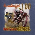 thumbnail image 2 of Wild Bobby, Biker Girl t I Do Ride Like A Girl, Cars and Trucks, Unisex Graphic Hoodie Sweatshirt, Vintage Heather Navy, Medium, 2 of 4