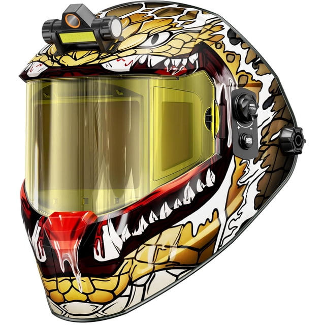Casco de soldadura ANDELI con oscurecimiento automático con vista panorámica