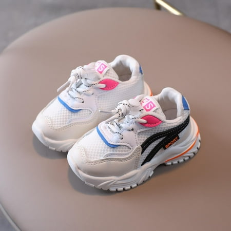 

QISIWOLE Spring Autumn Children Baby Girls Boys Letter Mesh Running Sport Sneaker Shoes clearance under $10