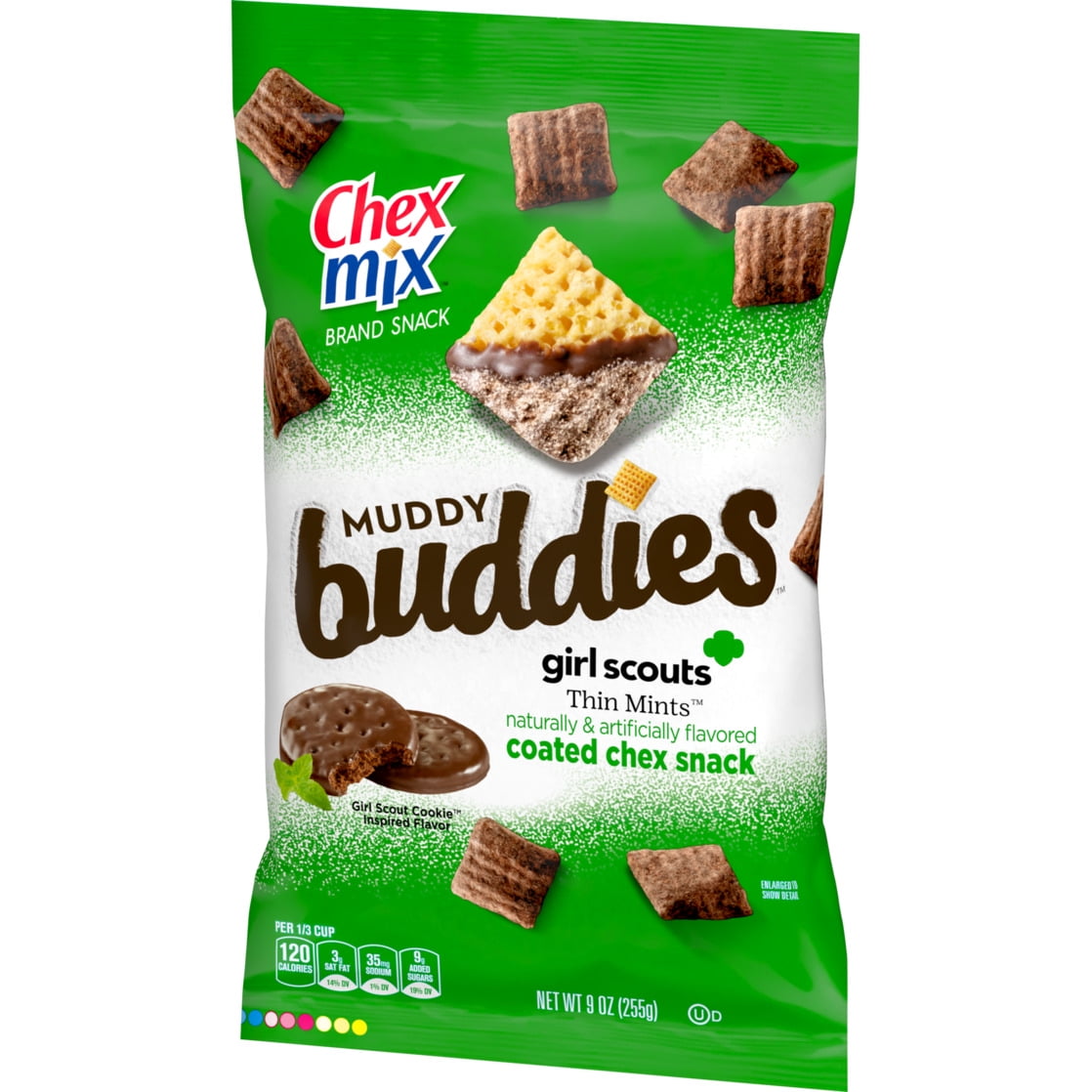 Chex Mix Muddy Buddies Girl Scouts Thin Mints Snack Mix, 9 OZ