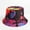Black, variant on Bucket Hat for Women Summer Adult Male and Female Fisherman Hats Color Painted Tie Dyed Double Sided Fisherman Hats Wear Outdoor Sunscreen Sun Hats on Both Sides