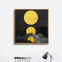 wall26 Framed Canvas Wall Art for Living Room, Bedroom Abstract Illustration Canvas Prints for Home Decoration Ready to Hang - 16x16 inches