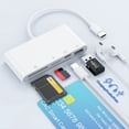 thumbnail image 3 of Lector de Tarjetas Inteligentes 5 en 1 Tipo C una Lector de Tarjetas SD TF, Unidad Flash, Adaptador OTG, Lector de Tarjetas USB 2.0 TIPO C, 3 of 5
