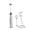 White, variant on Handheld Milk Frother Rechargeable Electric Foam Maker For Coffee Latte Cappuccino Black 1 Count