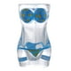 thumbnail image 1 of Juego de 2 jarras de cerveza Bikini | Vasos de vidrio de medio litro | Diseño de bikini rojo y azul | Para fiestas en bares y uso doméstico | Lavar solo a mano, 1 of 5