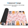 thumbnail image 4 of Desk Pad,Cute Cat Paws Desk Mat Extended Large for Office Work & Game,Non-Slip Rubber Base and Stitched Edges,Suitable for Offices,Keyboards,Computers and Laptops 31.5" X 15.7", 4 of 6