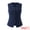Dark Blue, variant on DARING DIVA Women's V Neck Button Down Waistcoat with Pockets S Dark Blue