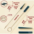 thumbnail image 4 of Piano Tuning Wrench 6 Pack - Wired Rubber Mutes - Piano Tuning Kit - Triangular Mutes - Temperament Strip \u2013 Professional Tuner, 4 of 8