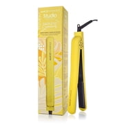Almost Famous Endless Summer Professional 1 in Ceramic Flat Iron Hair Straightener, Automatic Shutoff, Yellow (Banana Pudding)