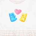 thumbnail image 4 of Inktastic Cute Gummy Bears and Heart Girls Baby Dress, 4 of 5