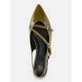 thumbnail image 5 of Time and Tru Women's Strappy Sling Back Flats, 5 of 6