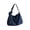 Deep Blue, variant on Women's Large Denim Messenger Bag, Hobo Crossbody Tote with 2 Removable Straps & Magnetic Closure, Blue Jean Shoulder Purse