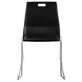 thumbnail image 4 of Luvraflex Stack Chair With Polypropylene Back, Padded Seat - Black, Black, 4 of 5