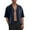 Navy, variant on YFNNUP Mens Button Down Shirts Textured Casual T Shirt Plain Short Sleeve Hawaiian Shirt Turndown Collar Button Up Tops