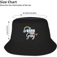 thumbnail image 2 of Bucket Hats Fashion Sun Cap Packable Outdoor Fisherman Hat for Women and Men Pride Heart Bucket Hats, 2 of 8
