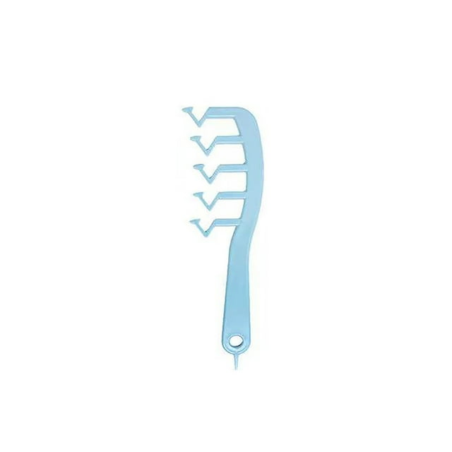 Z Shape Hair Comb Plastic Portable Detangling Combs Hair Styling Tool For Beauty SalonBlue