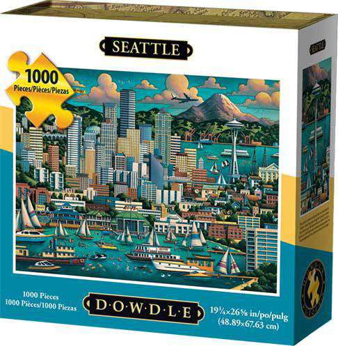 Seattle Washington State 1000 piece panoramic jigsaw puzzle 990mm x 330mm mpc 