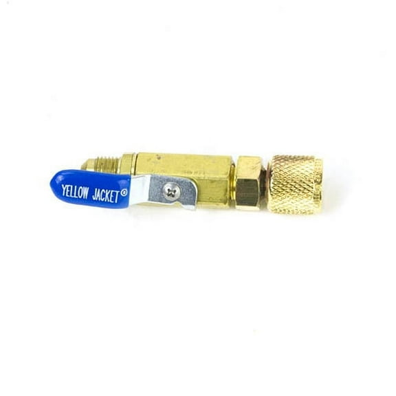 Yellow Jacket Ball Valve, 8 1/2 in L, Brass 93846