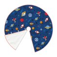thumbnail image 2 of KLL Space Christmas Tree Skirt 36" ,Party Decorations Farmhouse for Christmas Decorations Holiday Party, 2 of 6