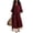Wine, variant on Iyufng Women's Summer Outfits 3/4-Sleeve V-Neck Top and Pants Set Relaxed and Casual 2 Piece Sets