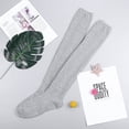 thumbnail image 6 of iOPQO Over the Knee Socks, Thick Socks Women, Warm Socks for Women, Thick Thigh High Socks, Winter Socks for Women, Gray One Size, 6 of 9