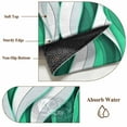 thumbnail image 6 of 5'x7' Area Rugs for Living Room Bedroom, Green White Moire Washable Rug Carpet Runner Indoor Outdoor, Modern Abstract Art Non Slip Floor Mats Area Rug for Kitchen, Nursery, 6 of 8