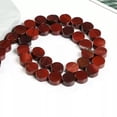 thumbnail image 4 of HOOUN 10mm Natural GemStone Round Coin Shape Loose Beads for Jewelry Making DIY 15''-Flower Greenstone, 4 of 8