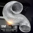 thumbnail image 1 of CNKOO ‘ Aluminium Flexible Fan Ducting for Extractor Fan， Bathroom， Kitchen， Toilet， Domestic Ventilation， Hydroponics Grow Room Tent Filter (4”/100mm Dia - 5m Long), 1 of 11
