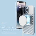 thumbnail image 3 of ELEHOLD Luxury Magnetic Case for iPhone 14 Pro 6.1", Hybrid Alloy Case Compatible with MagSafe Wireless Charging Slim Lightweight Shockproof Rugged Case,Black, 3 of 10