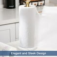 thumbnail image 4 of Standing Paper Towel Holder, Kitchen Paper Towel Tissue Holder- for Bathroom Kitchen Countertop, Standard or Jumbo-Sized Roll Paper (with Marble Base, Brushed Gold), 4 of 8